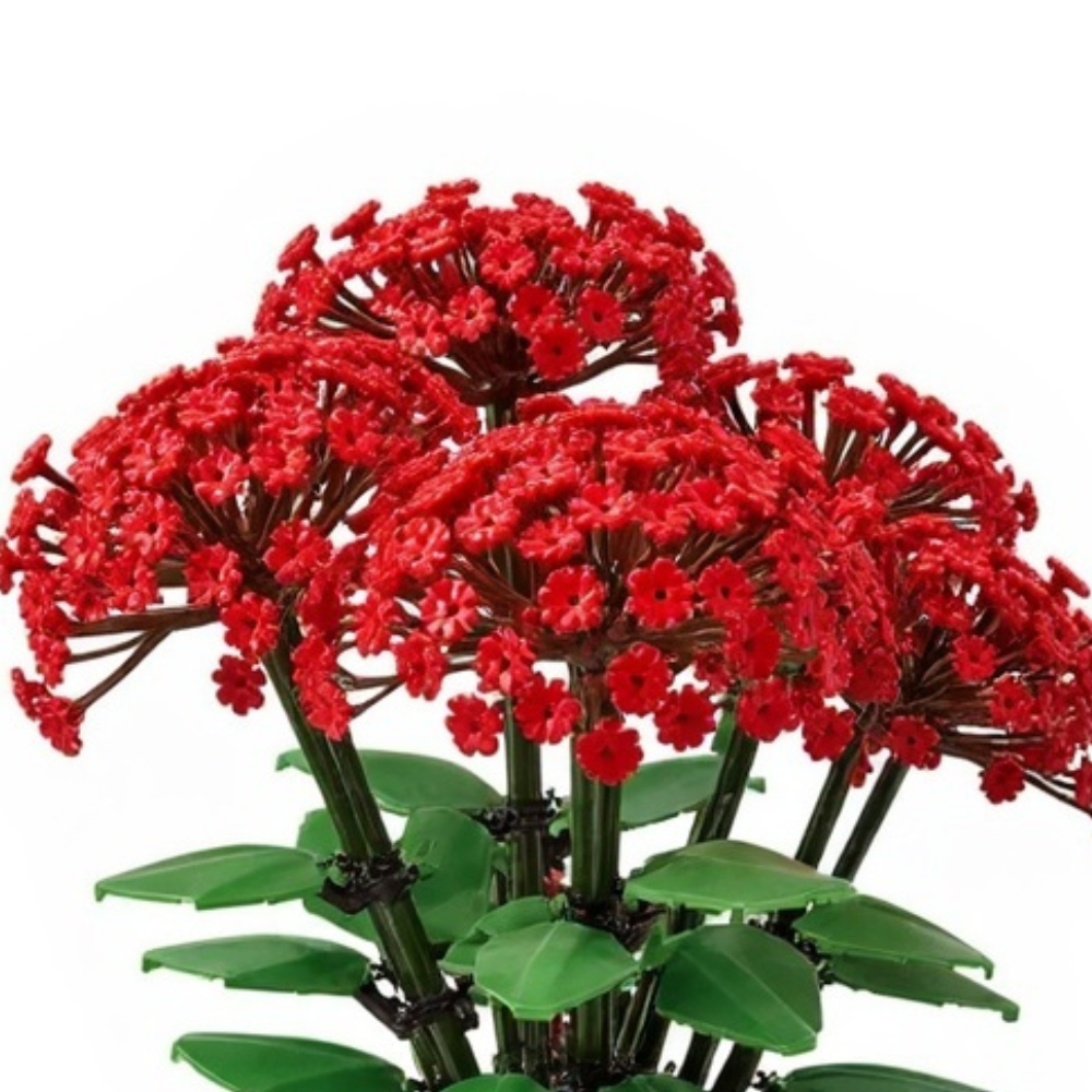Fleurs Écarlates Sauvage - À assembler avec originalité