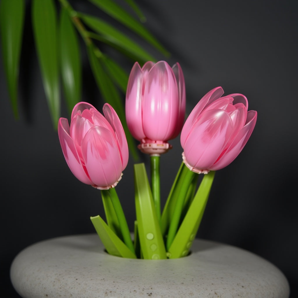 Tulipes Rose Pastel - À assembler avec tendresse