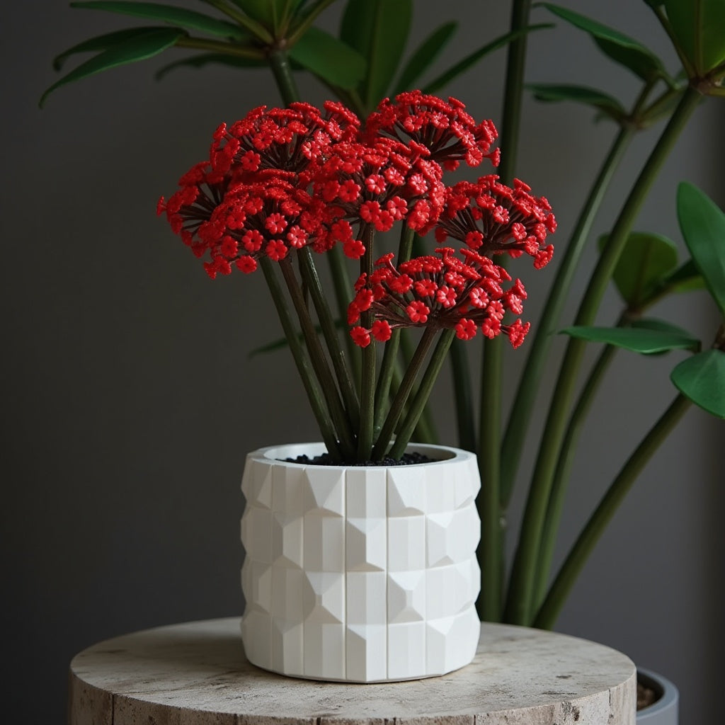 Fleurs Écarlates Sauvage - À assembler avec originalité